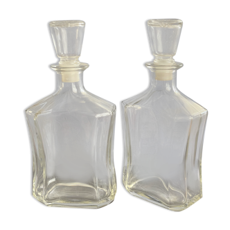 Père de carafes à whisky ou liqueur de 75 cl verre vintage