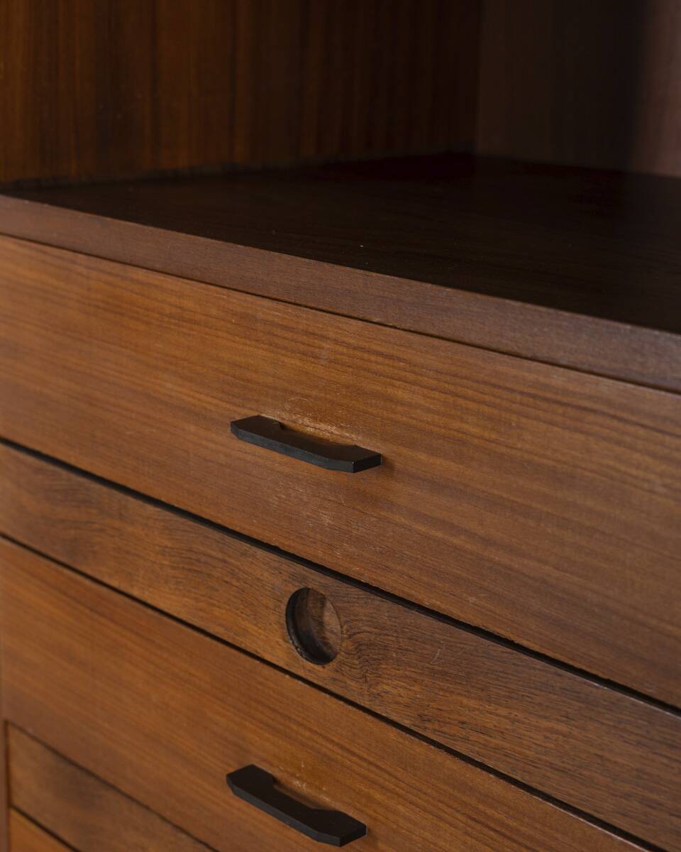 HIGHBOARD VINTAGE 1960S WOODEN SIDEBOARD DESIGN BY BAROVERO