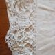 Antique linen cloth monogrammed CP