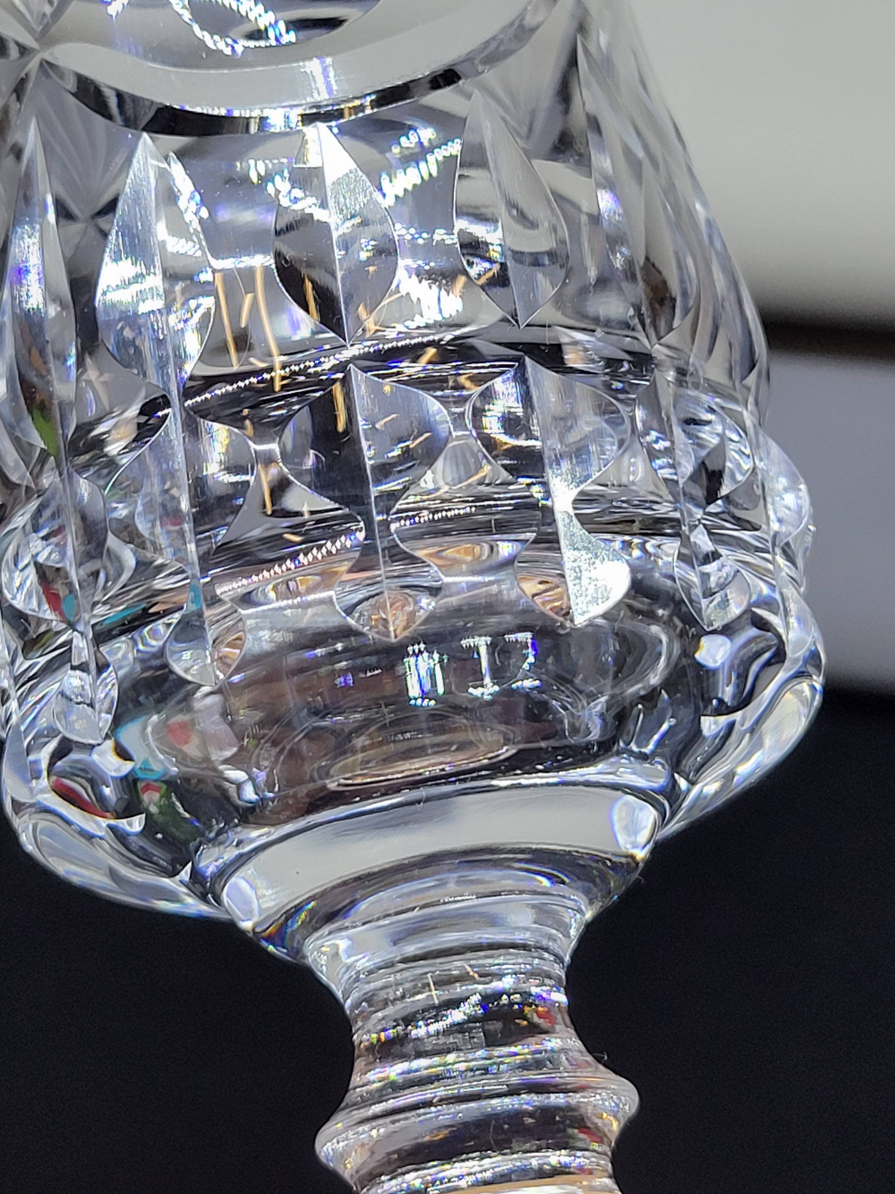 6 thick cut crystal wine glasses ff crystal hand