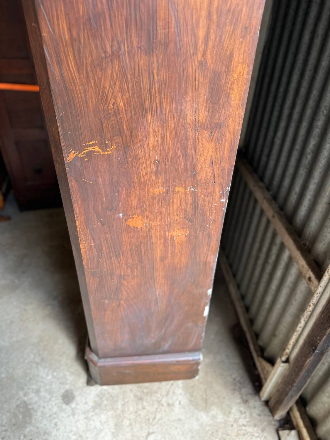 Old solid wood hosiery cabinet