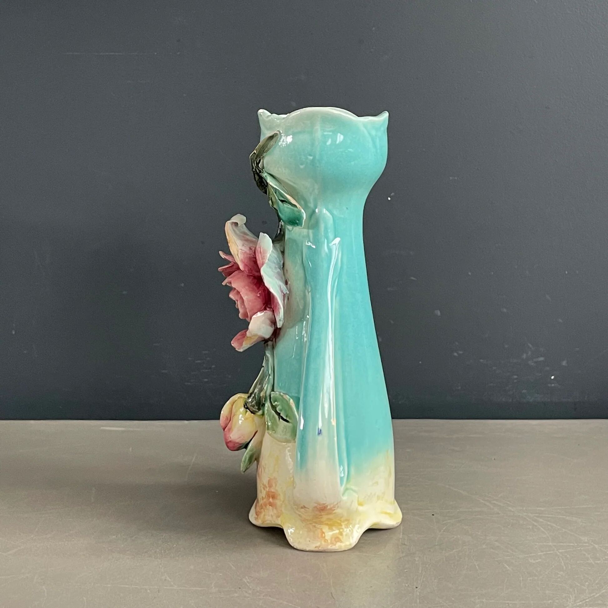Hyacinth vase in slipware - Ref 1157