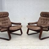 1970s, Danish design by Georg Thams, lounge chair, furniture leather.