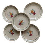 5 Mariette St Amand dessert plates