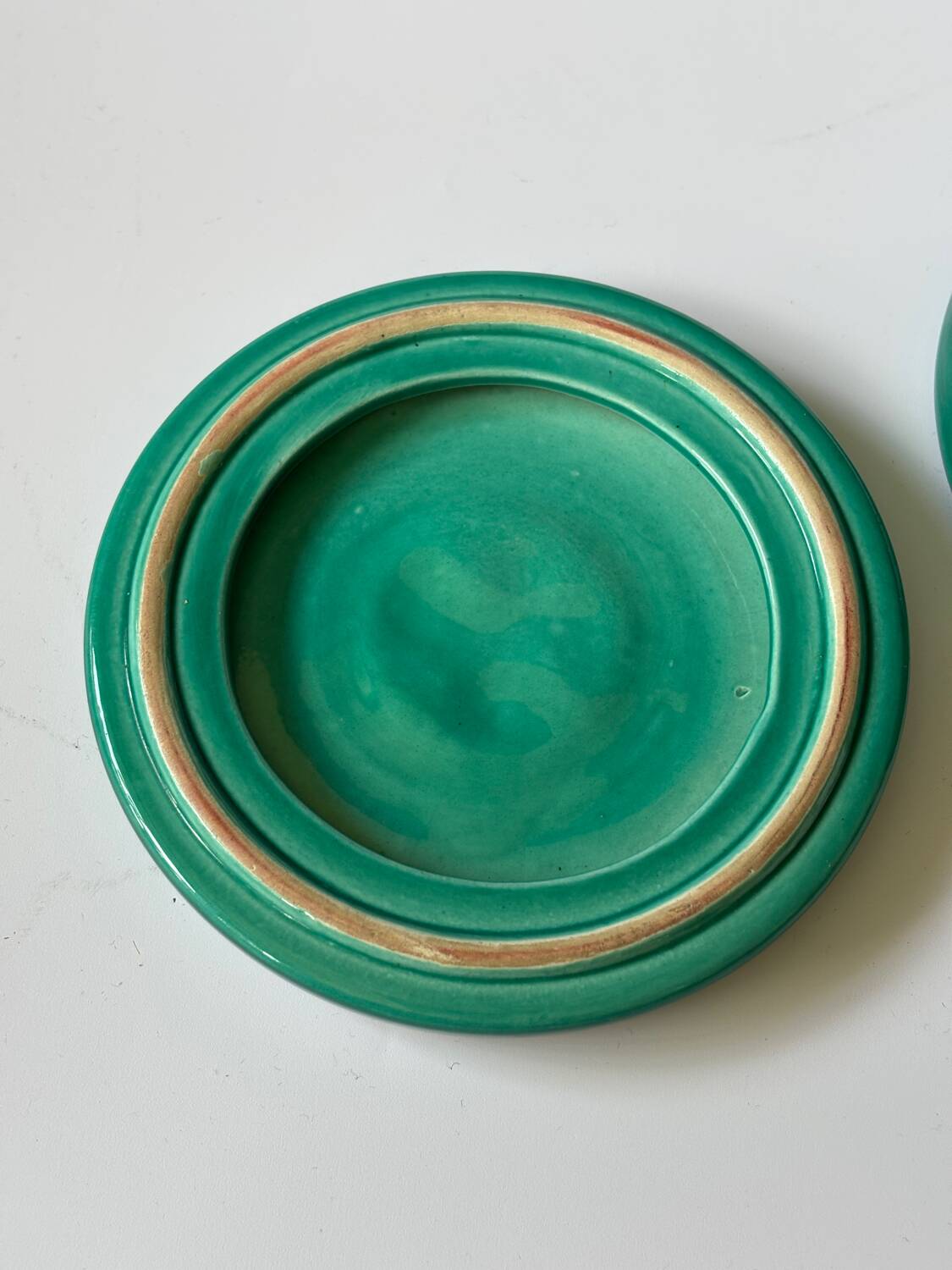 Glazed ceramic bottle coaster