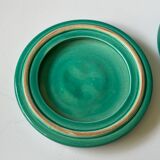 Glazed ceramic bottle coaster