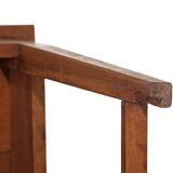 Table rustique en merisier avec tiroir du 19eme