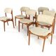 Set of 6 Erik Buch chairs for O.D. Møbler model 49 - Danish design