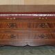 Crocodile leather and hardwood luggage rack in Mid-Century Modern style