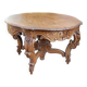 Napoleon III Louis XV style oak table with two extensions, 10 place settings, late 19th century