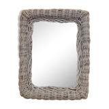 Rattan mirror