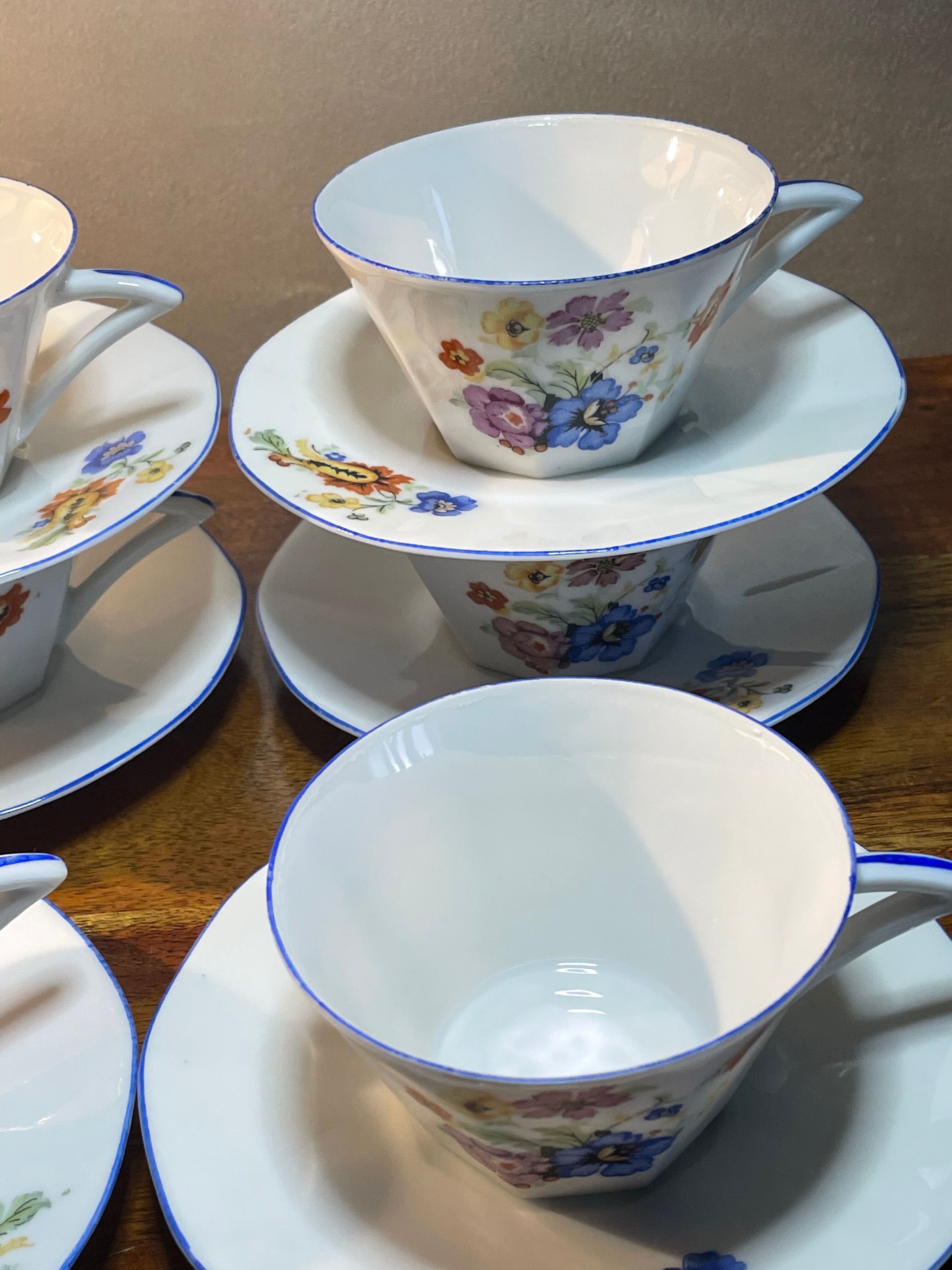 Fine porcelain coffee service from Japan
