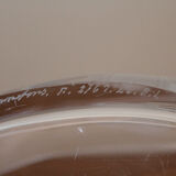 Orrefors vase engraved by Edvin Ohrstrom