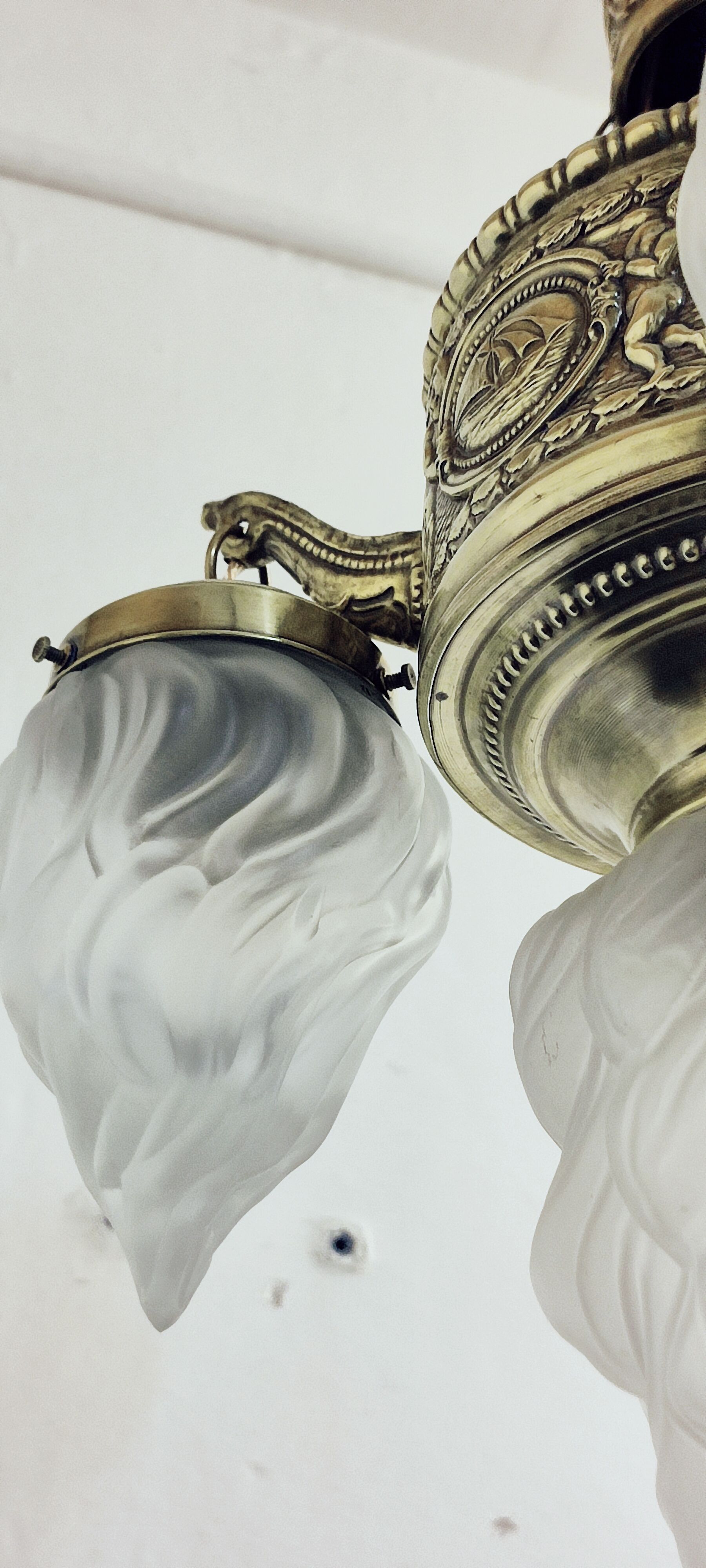 Ceiling lamp of Catalan Modernism. Barcelona Spain,1930s.