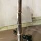 Nickel silver palm lamp
