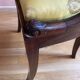 6 mahogany gondola chairs.