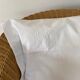 Set of 2 embroidered cotton covers for cushions / pillows