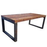 Industrial Wood-Metal Table
