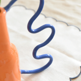 Vase orange et bleu