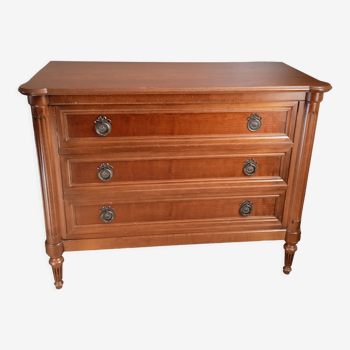 Chest of drawers 3 drawers Louis XVI style