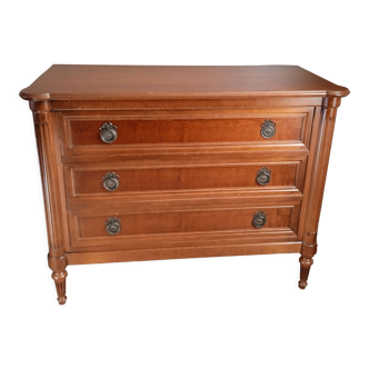 Chest of drawers 3 drawers Louis XVI style