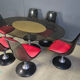Space age dining set by Chromcraft, 1970s