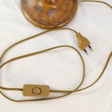 Pair of vintage lamps in natural stone and alabaster, PEGASAM style