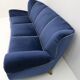 Guglielmo Ulrich Art Deco Italian Velvet Sofa, 1940s