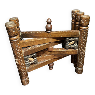 Moroccan wooden folding table