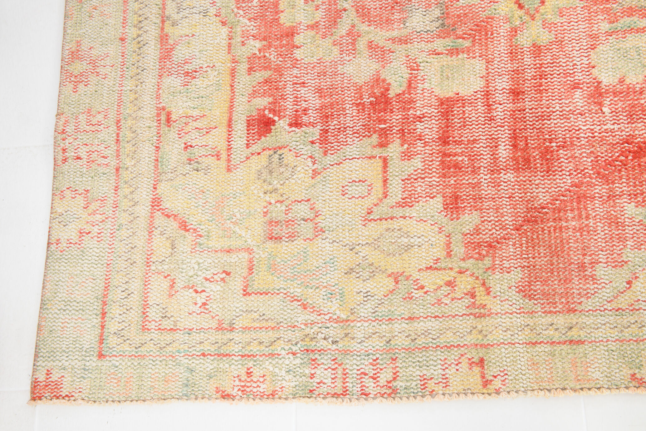 5x8 Pale Red & Cream Vintage Area Rug, 153x256Cm