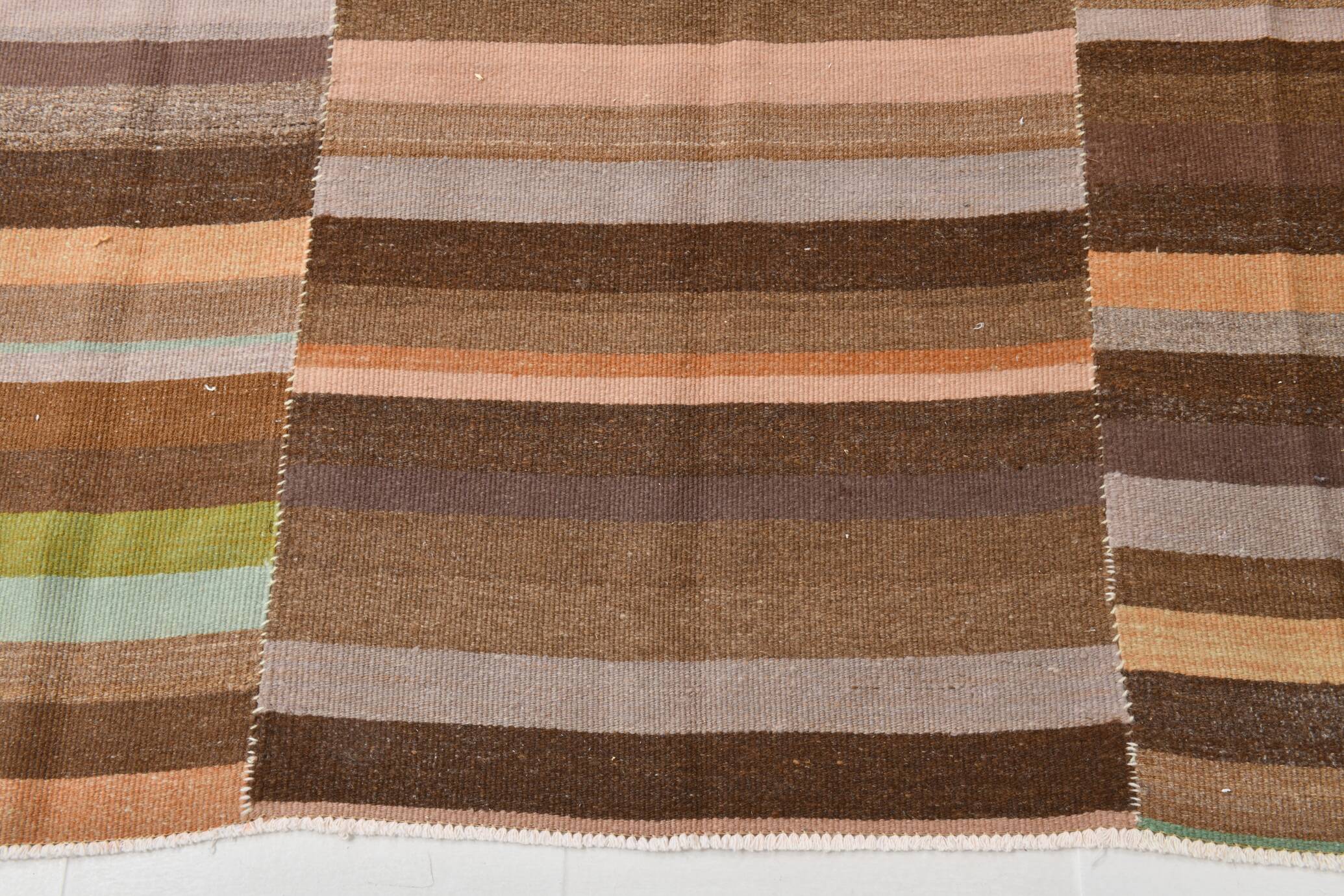7x10 Soft Color Pastel Brown Vintage Rug, 210x291Cm SK 2356