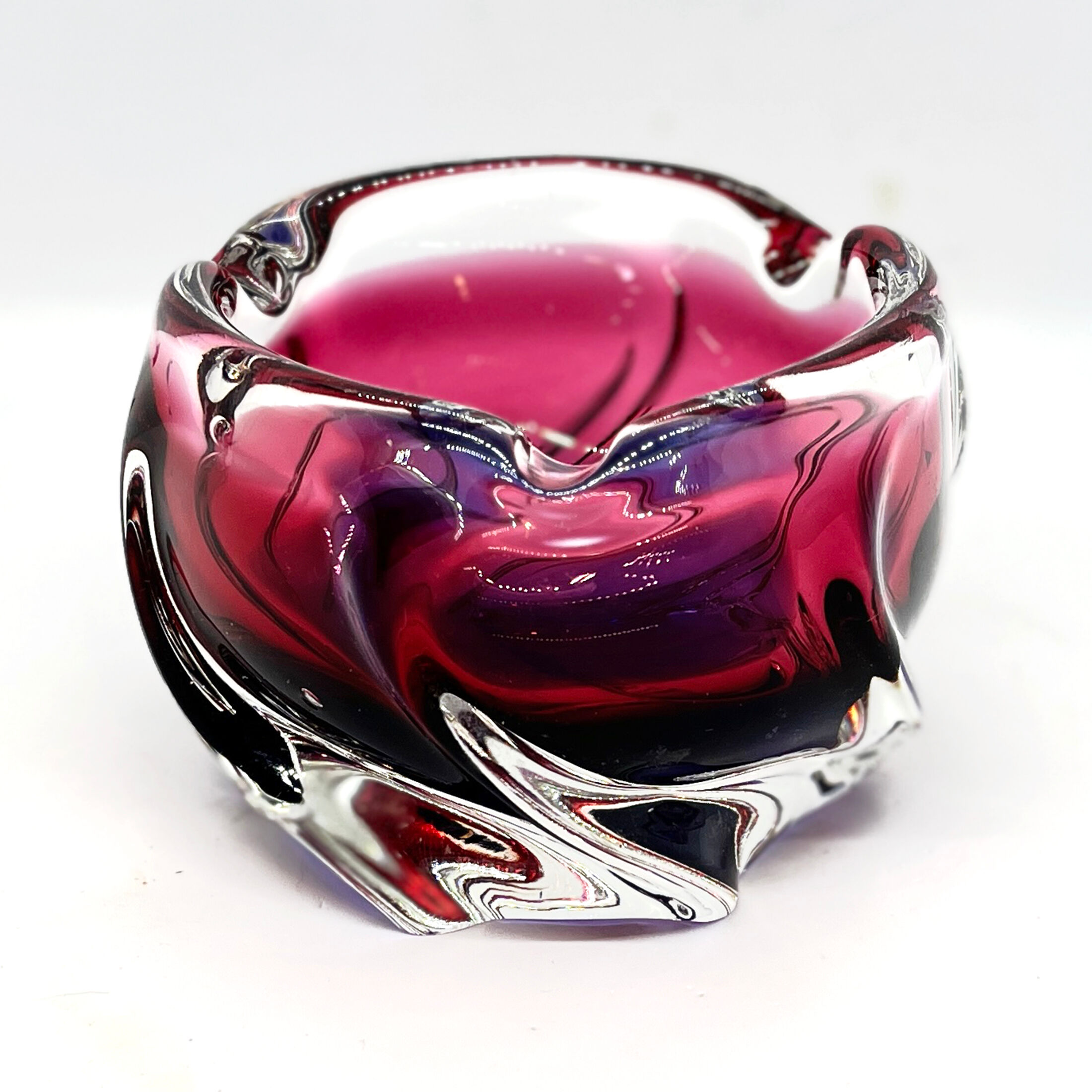 Ashtray designed by J. Hospodka Chribska Sklarna,Czechoslovakia, 1960s