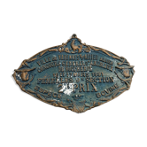 Plaque concours agricole varennes-sur-allier