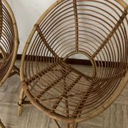 Vintage rattan shell chairs