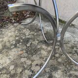 Table verre et chrome