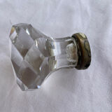 Old glass and brass handle