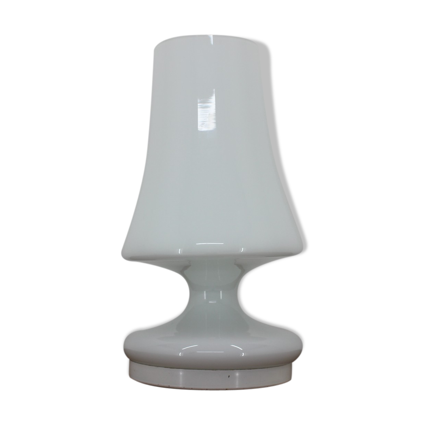 White opaline glass lamp by Stefan Tabery, 1970