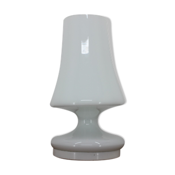White opaline glass lamp by Stefan Tabery, 1970
