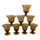 Amber glass cups