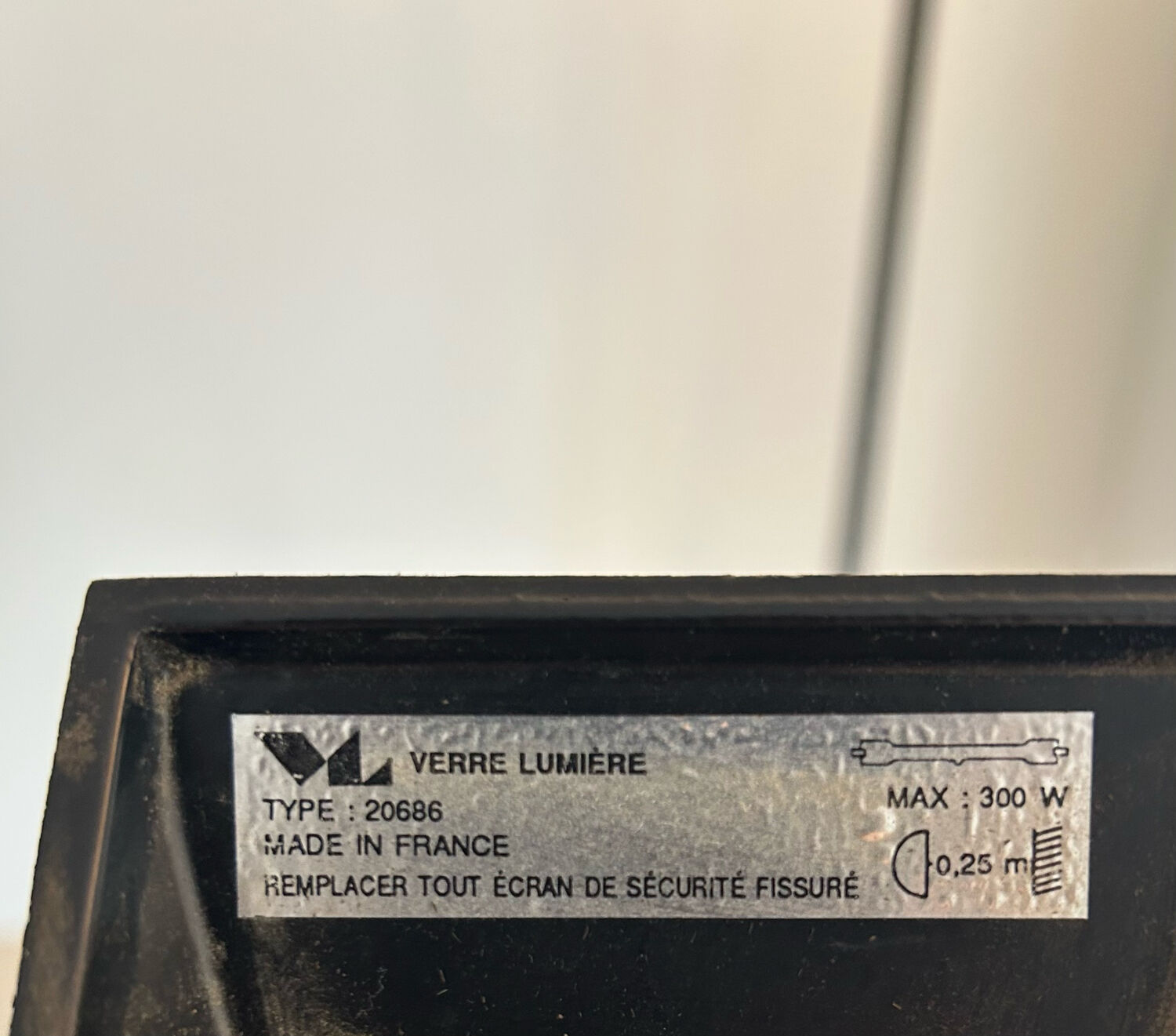 Pair of vintage geometric floor lamps model "206863" , Pierre Disderot for Glass and Light, France 1980