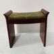 Art Deco piano bench in mottled mahogany. 20th century