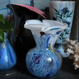 Vase glass paste of the glassmakers of Maure Vieil Mick and Bob Le Bleïs 80s