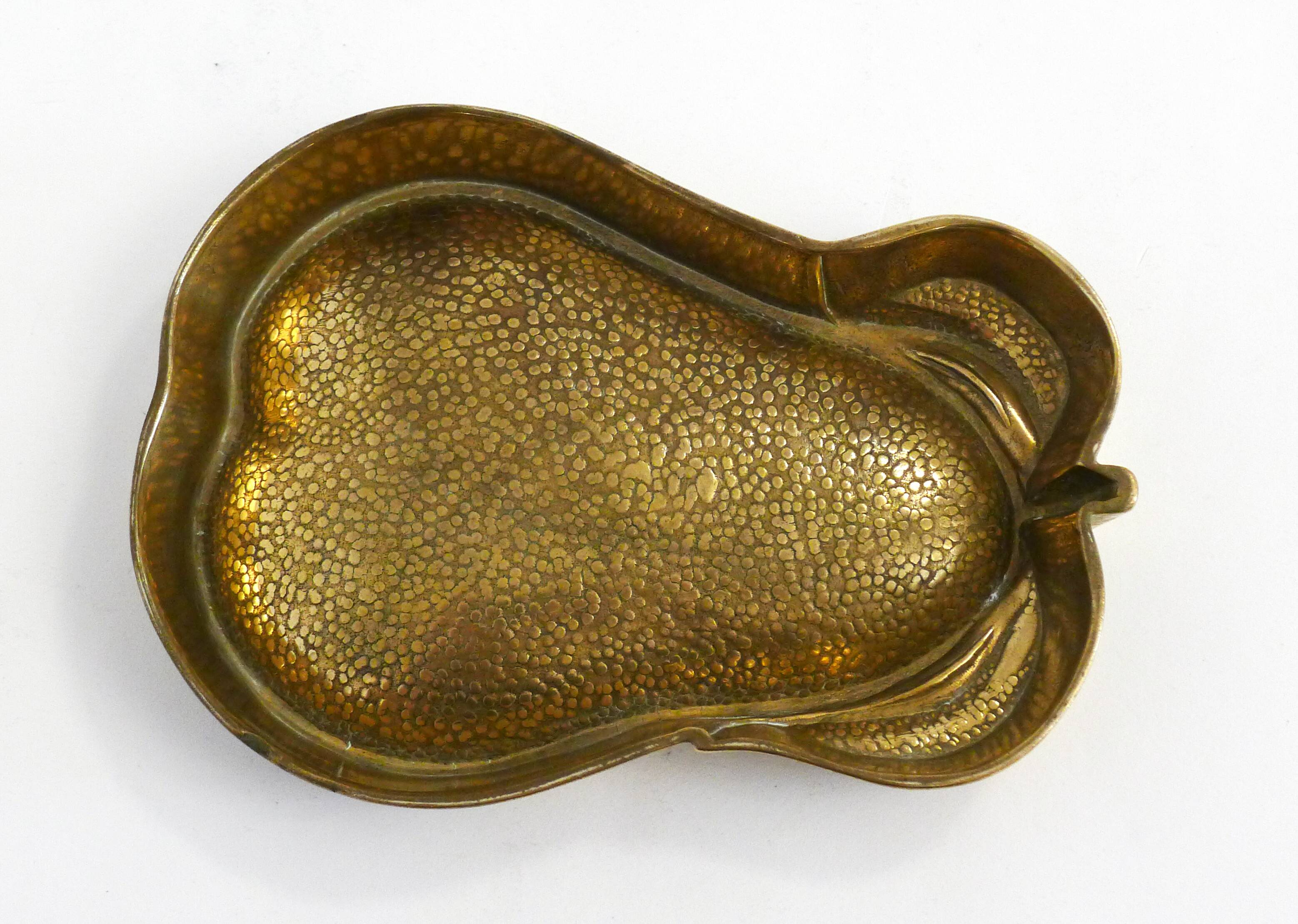 Brass pear ashtray
