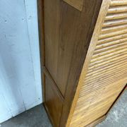 Vintage wooden curtain cabinet – antique office furniture