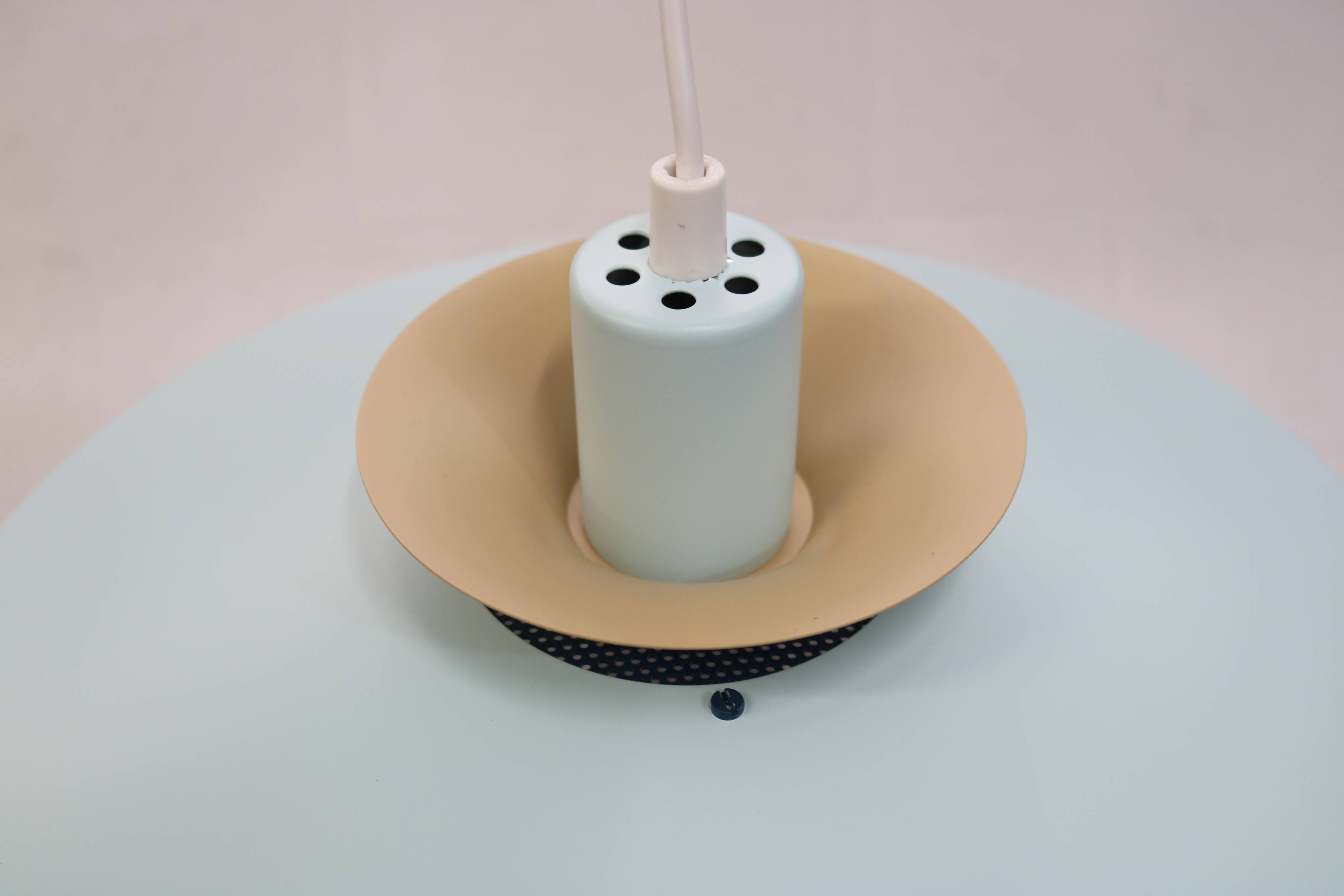 Vintage Jeka Metaltryk Volga Lamp: Fully restored - Danish Modern Design