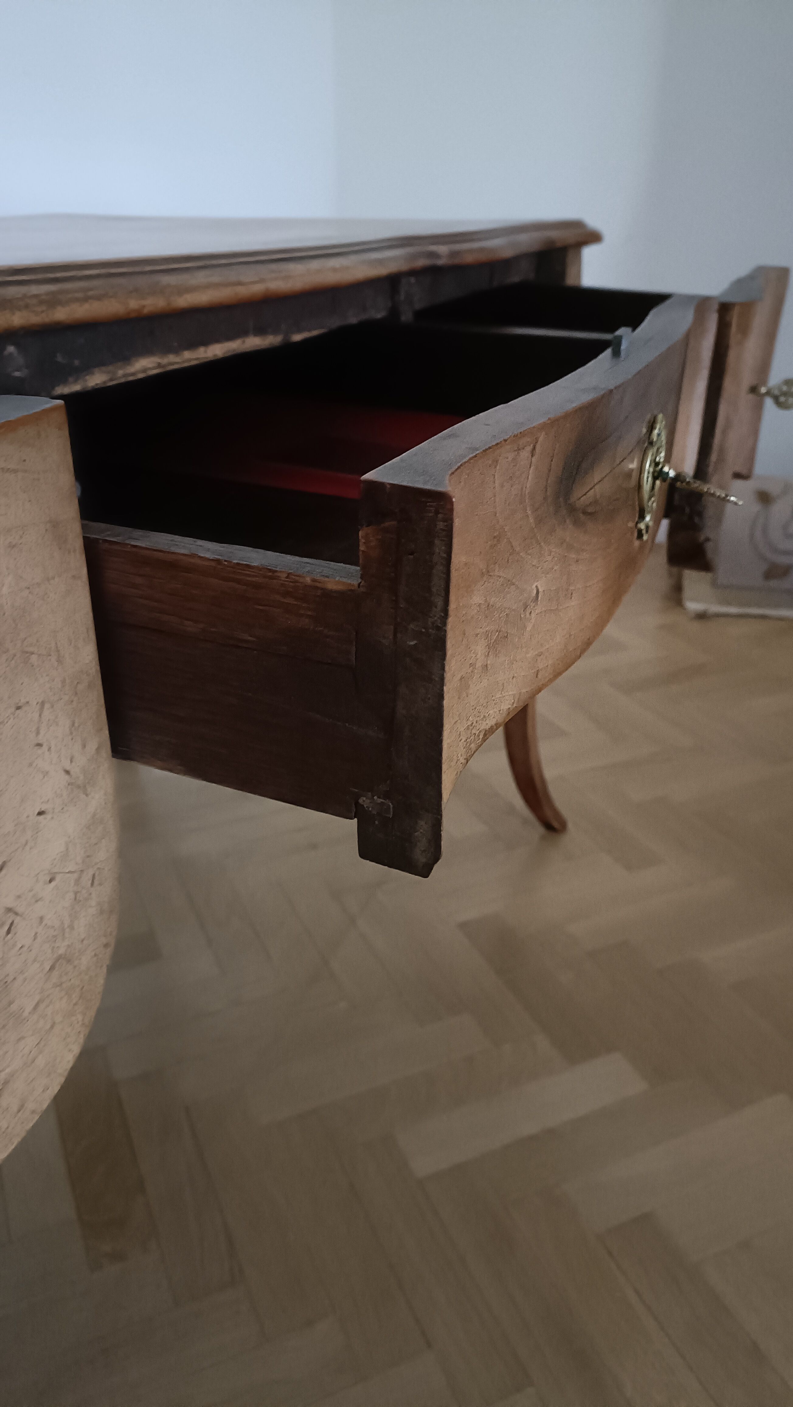 Office louis xv, walnut, 19th