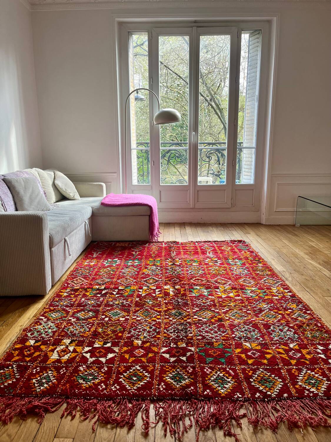 Vintage red Berber rug 170 x 230