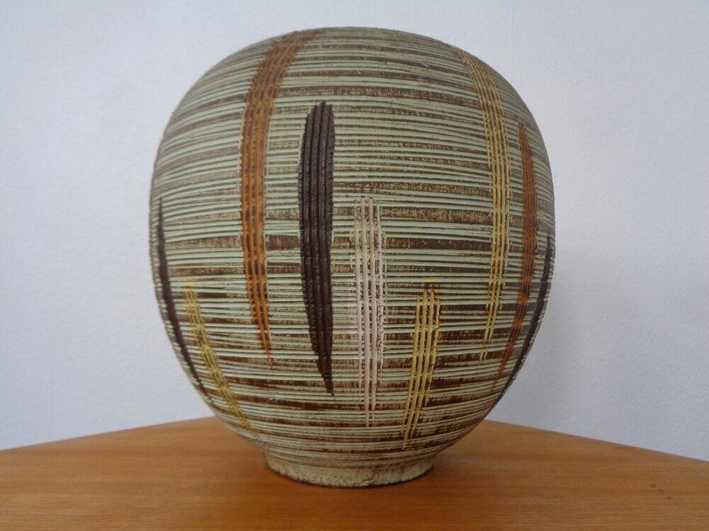 Large German ceramic floor vase, 1960s