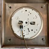 Vintage 70's wall light in white Murano glass