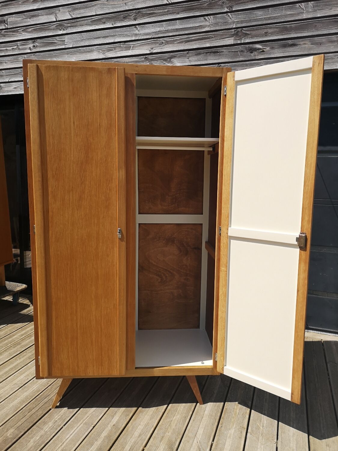 Vintage wardrobe feet compass